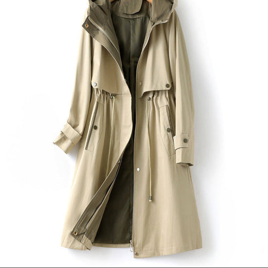 Trench Coat for Women, Waterproof, Hooded | Long Fit 0