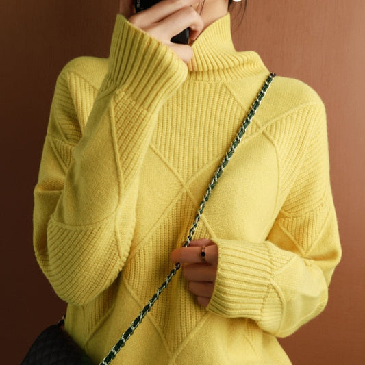 Turtleneck Sweater for Women | Knitted | Winter 0