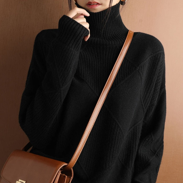 Turtleneck Sweater for Women | Knitted | Winter 1
