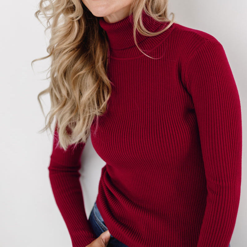 Turtleneck Sweater for Women | Soft Fabric, High Collar | Winter 11