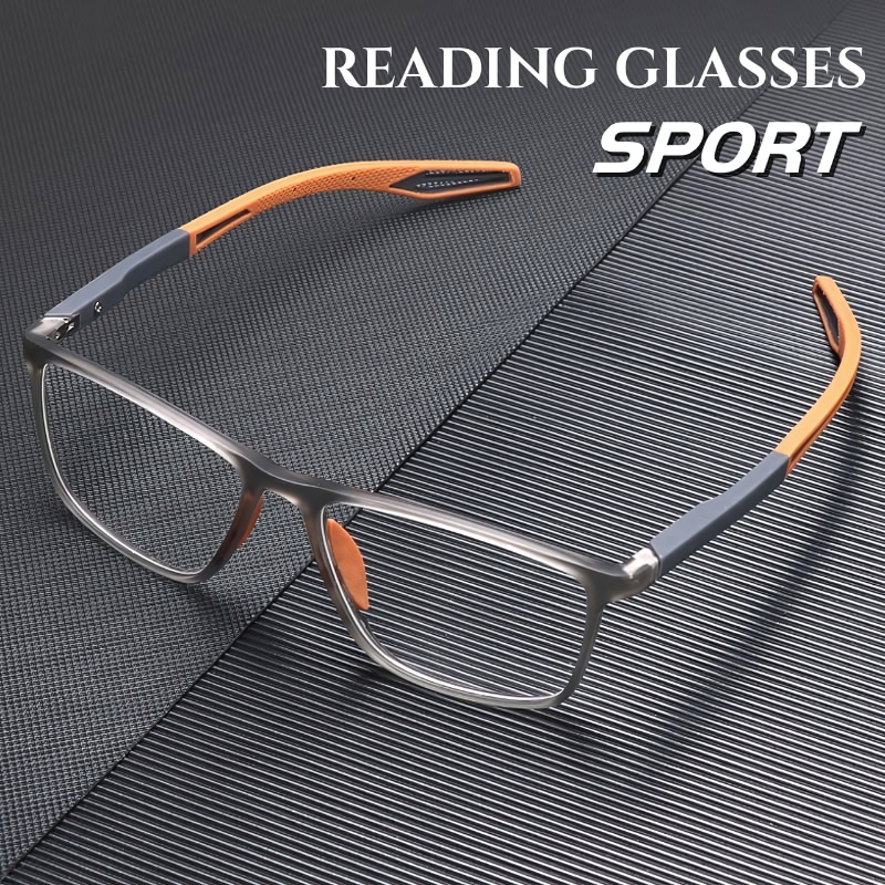 Ultra-light multifocal reading glasses for women and men - high-quality polycarbonate - for near and far - wall clock 6