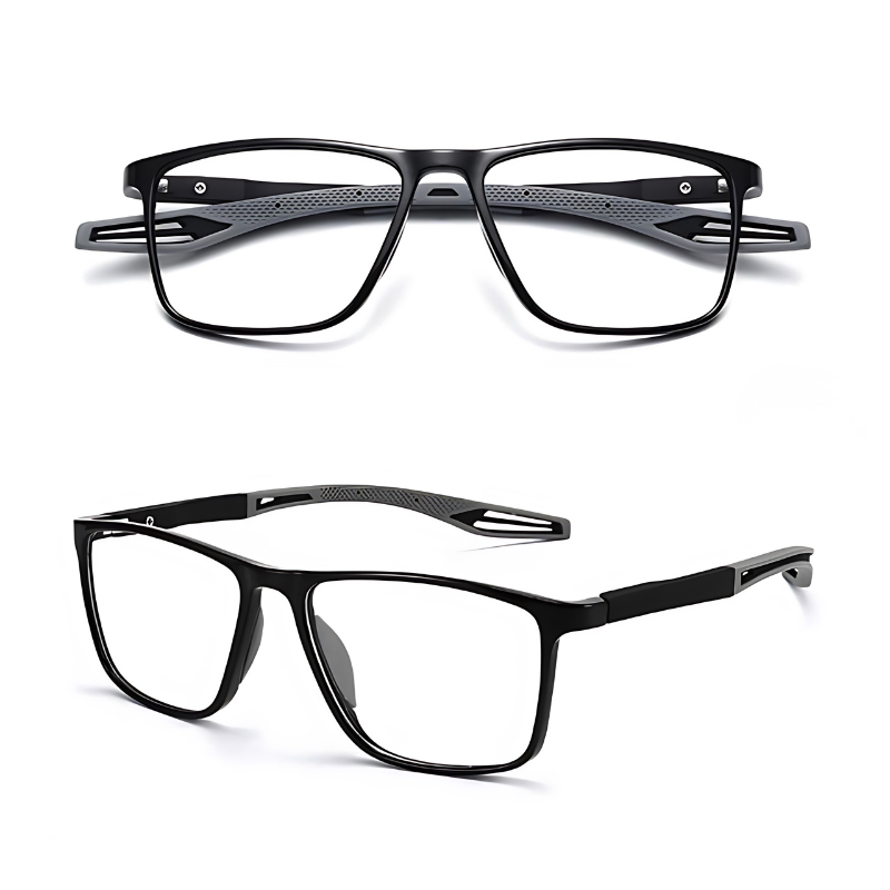 Ultra-light multifocal reading glasses for women and men - high-quality polycarbonate - for near and far - wall clock 9