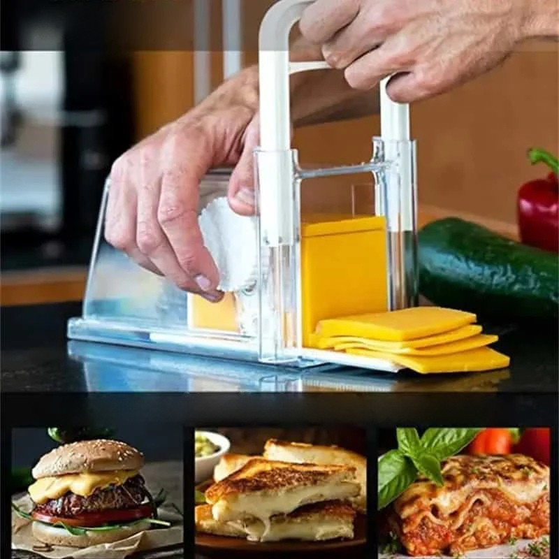 4-in-1 Cheese Cutter – Slicer, Shredder & Cutter for Easy Cheese Prep