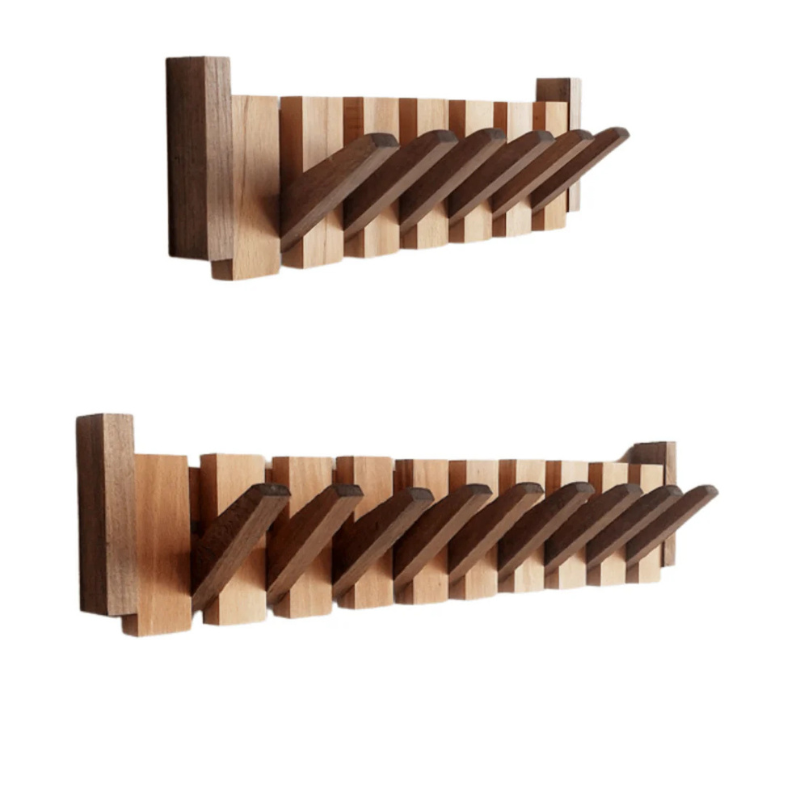 Wooden Piano Coat Rack – Elegant Wall-Mounted Hanger for Jackets & Accessories