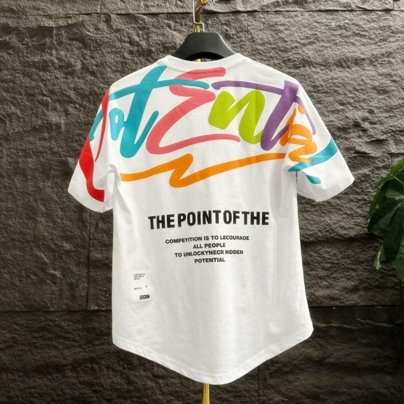 Men's Hip Hop Style Striped T-Shirt – Short Sleeve Round Neck Casual Shirt