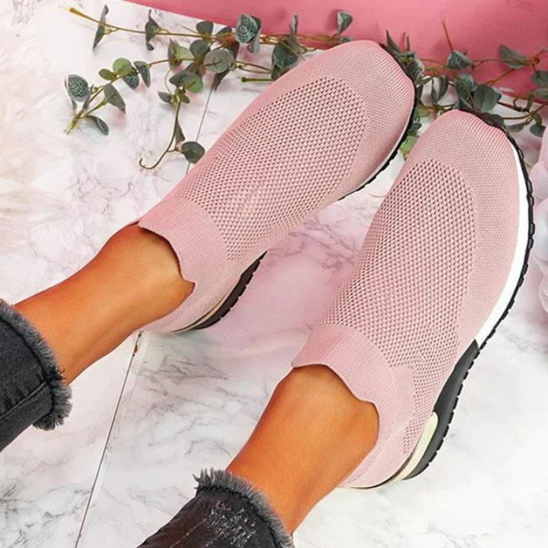 Women’s Slip-On Sneakers – Breathable, Comfortable Casual Sports Shoes