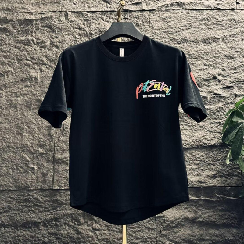 Men's Hip Hop Style Striped T-Shirt – Short Sleeve Round Neck Casual Shirt