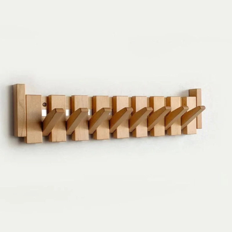 Wooden Piano Coat Rack – Elegant Wall-Mounted Hanger for Jackets & Accessories