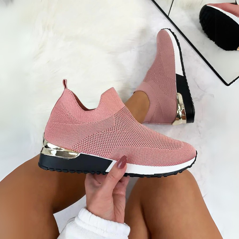 Women’s Slip-On Sneakers – Breathable, Comfortable Casual Sports Shoes