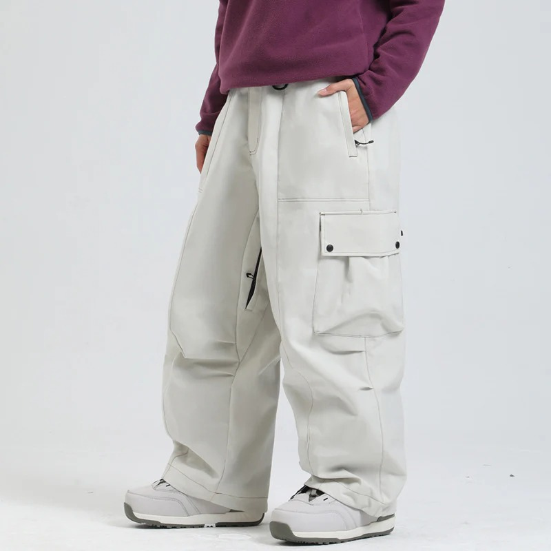 Unisex Waterproof Ski Pants – Wide-Leg Design for Outdoor Sports & Skiing