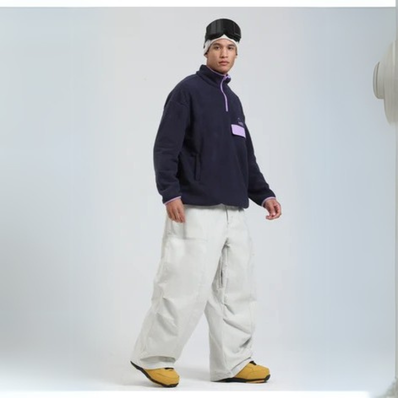 Unisex Waterproof Ski Pants – Wide-Leg Design for Outdoor Sports & Skiing