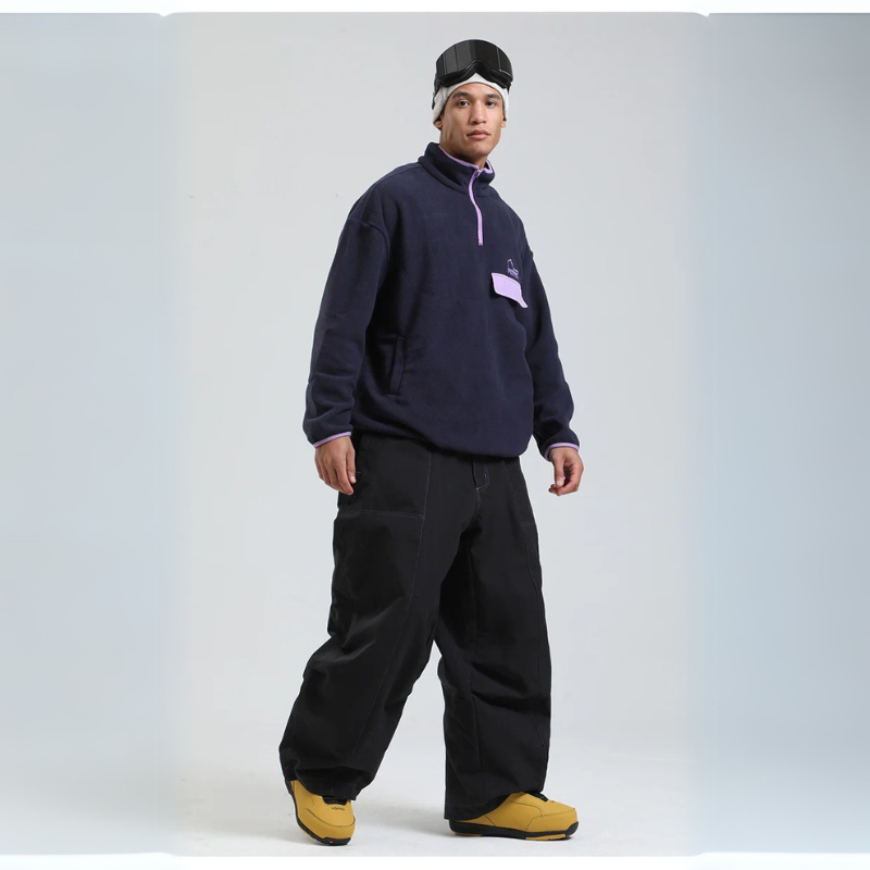 Unisex Waterproof Ski Pants – Wide-Leg Design for Outdoor Sports & Skiing