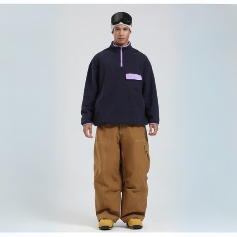 Unisex Waterproof Ski Pants – Wide-Leg Design for Outdoor Sports & Skiing