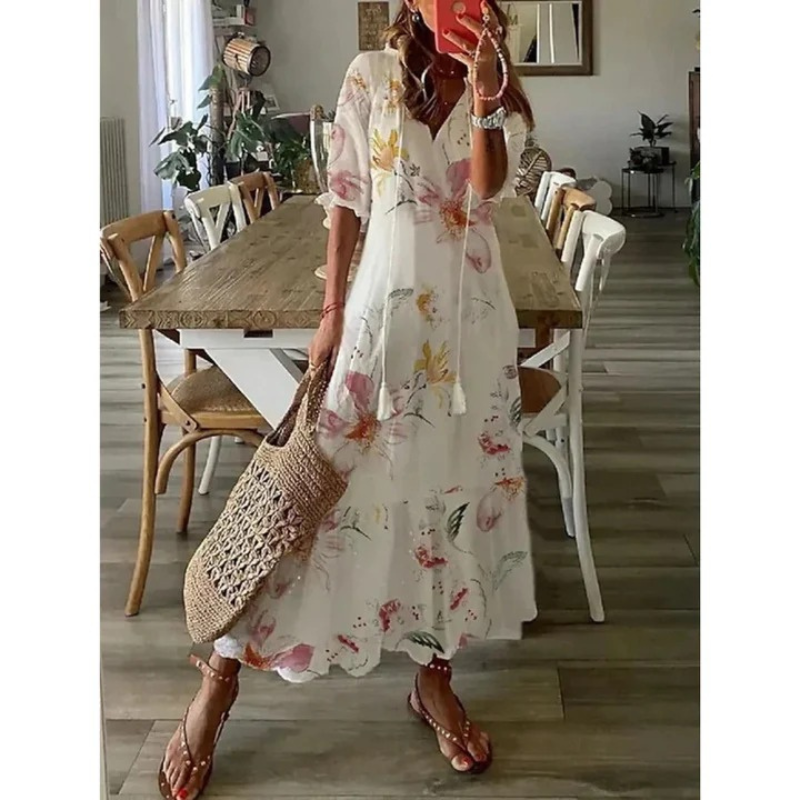 Floral Dress for Women – Elegant Summer Dress, Lightweight & Comfortable