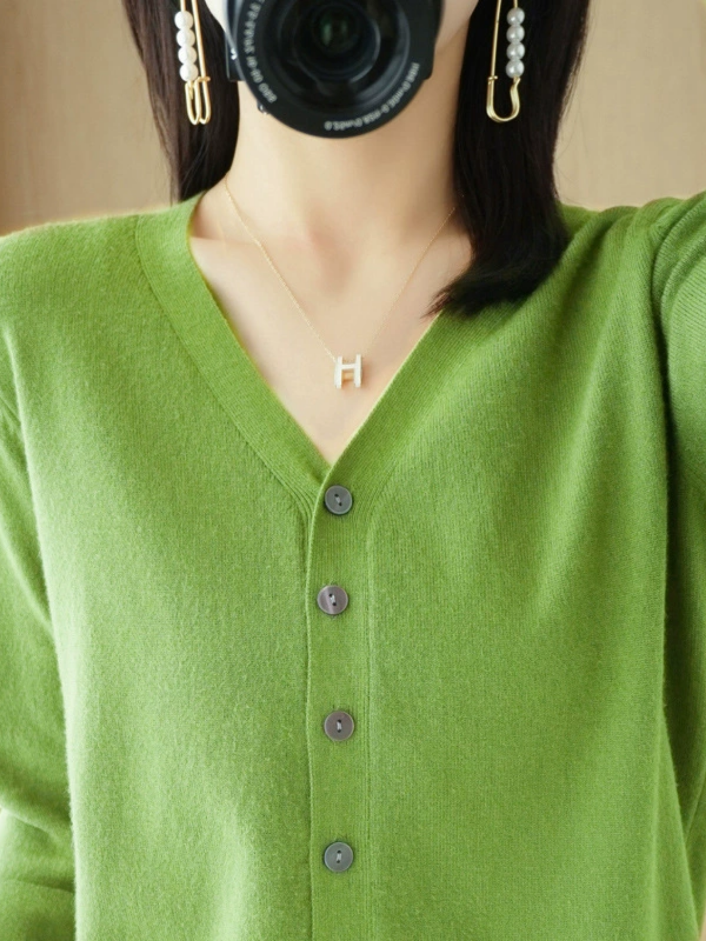 V-Neck Cardigan for Women | Relaxed Fit 6