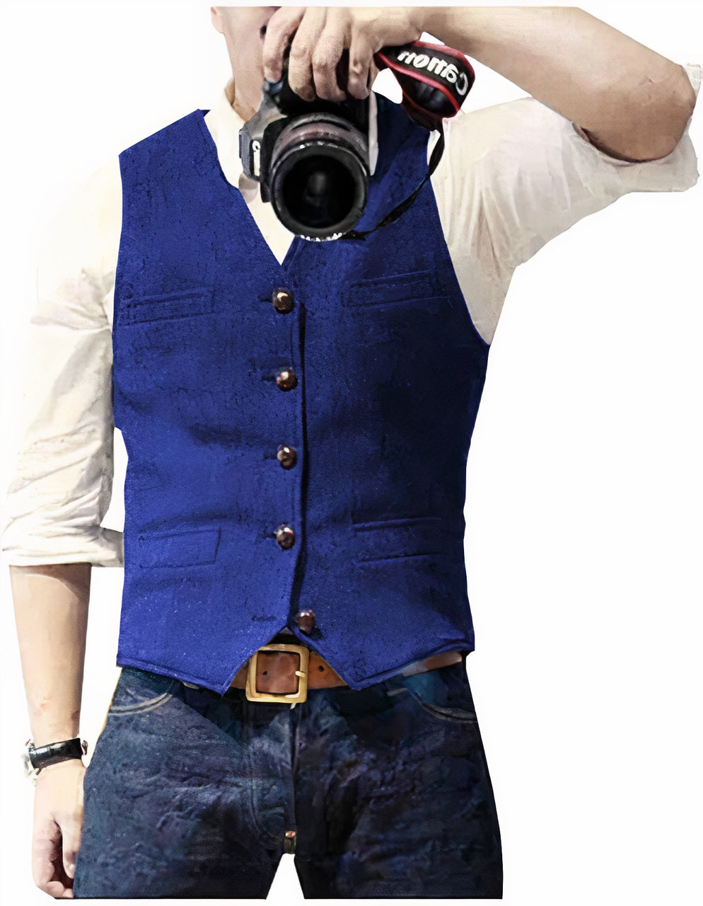 Vest for Men | Stylish, Lightweight | Regular Fit | Blue