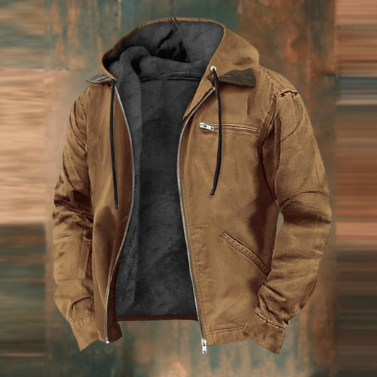 Vintage Jacket for Men | Mid-Length | Brown