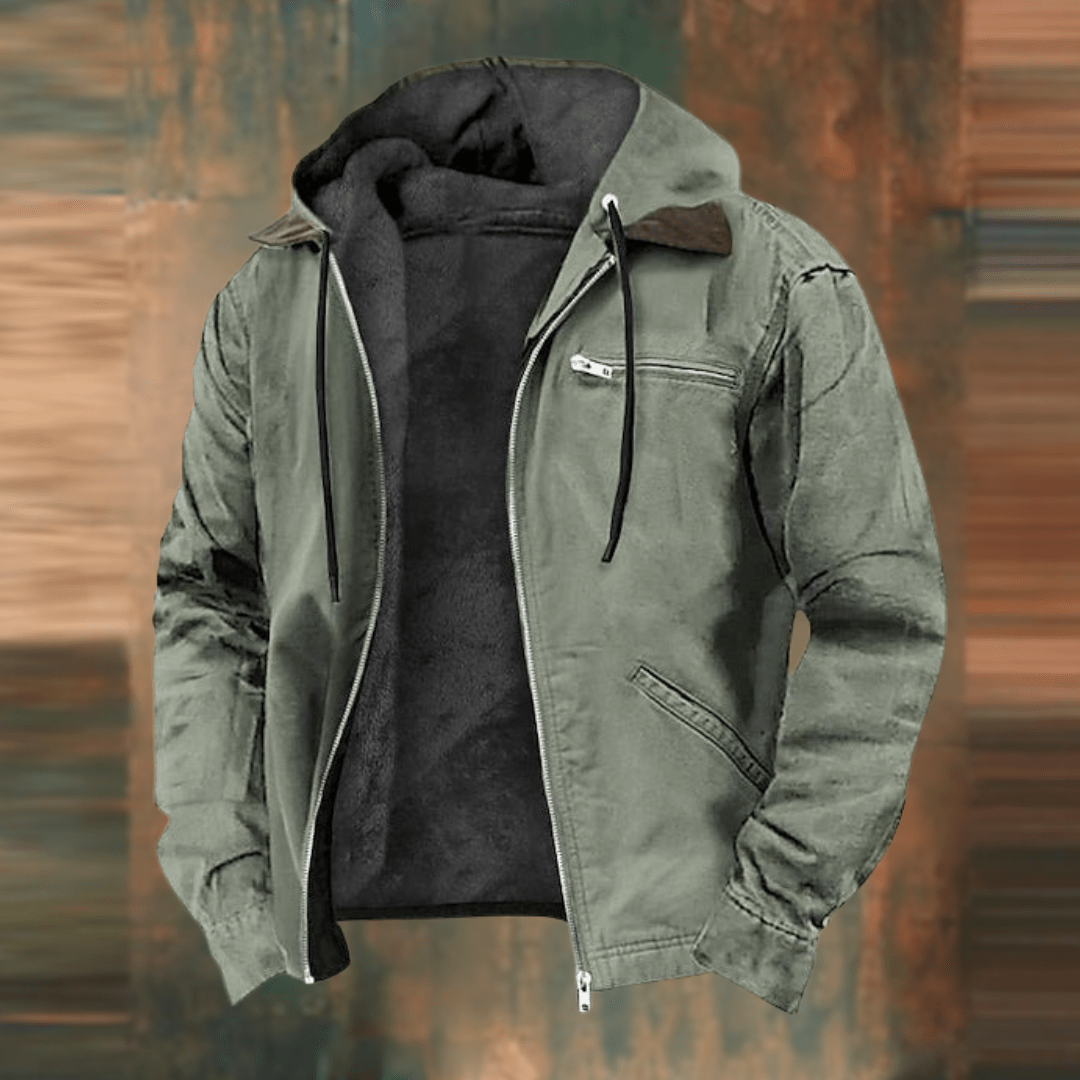 Vintage Jacket for Men | Mid-Length | Green