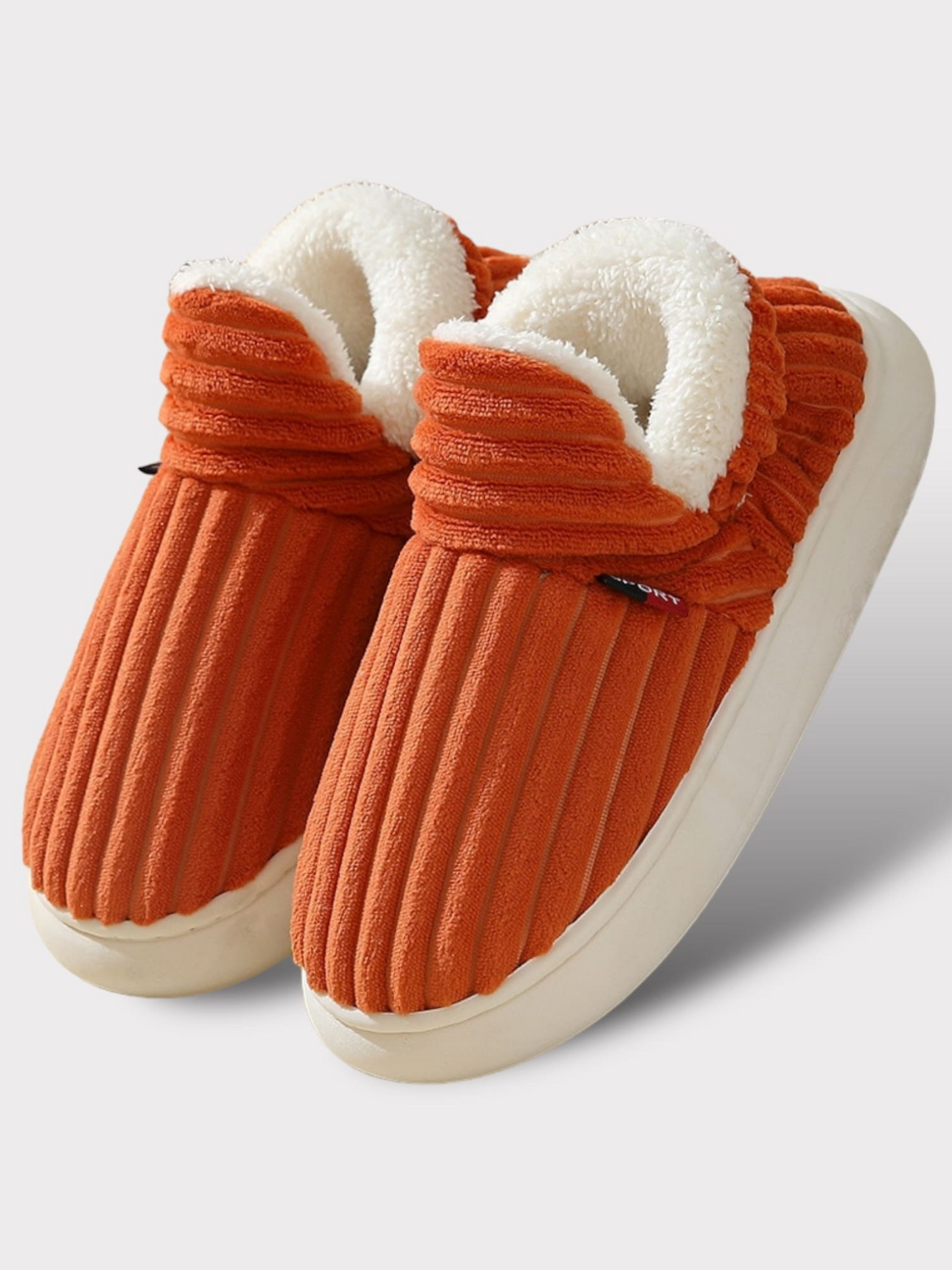 Warm Slippers for Women | Non-Slip Thick Sole | Orange