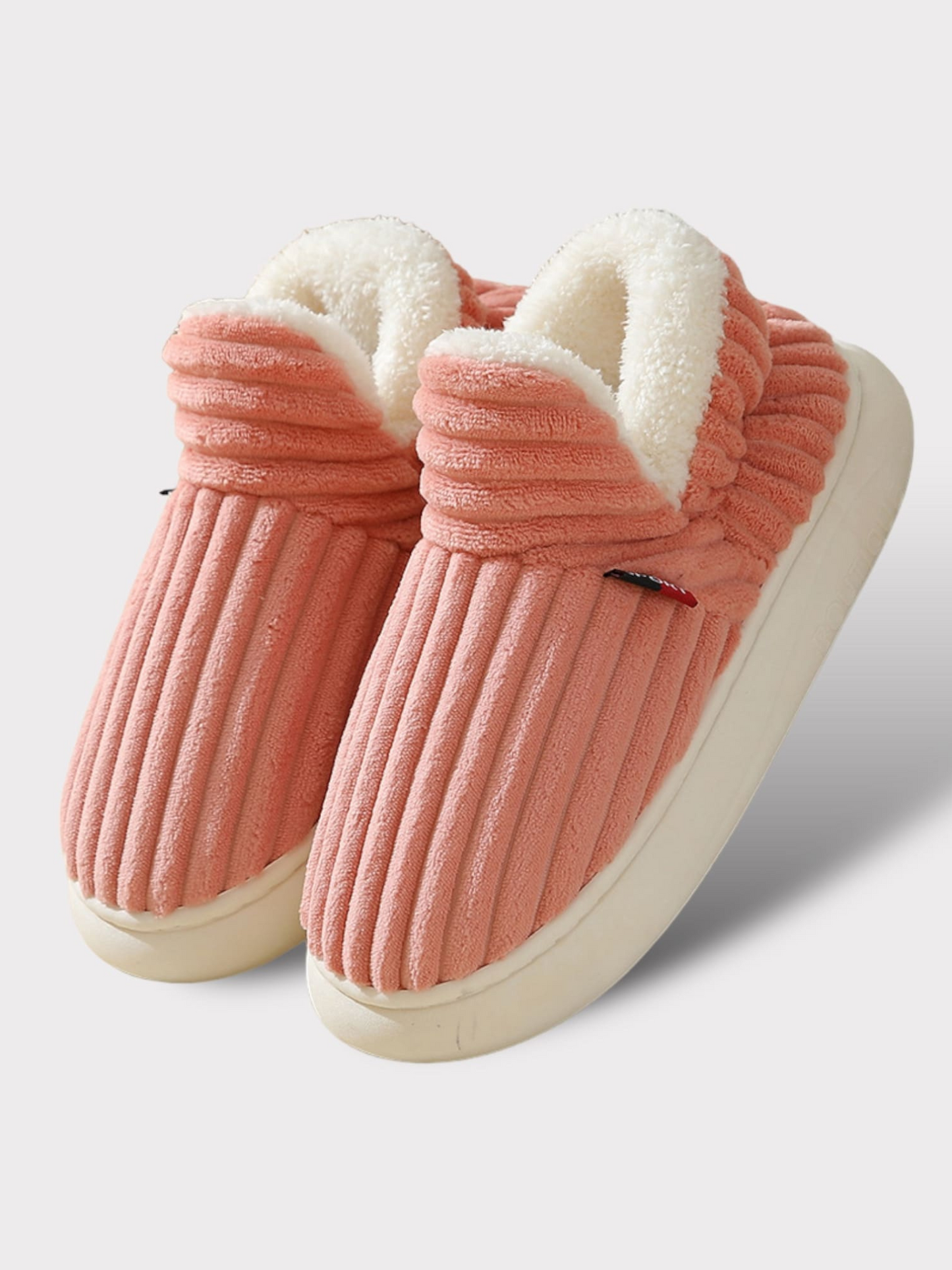 Warm Slippers for Women | Non-Slip Thick Sole | Pink
