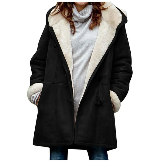 Water-Repellent Rain Jacket for Women | Insulated | Black
