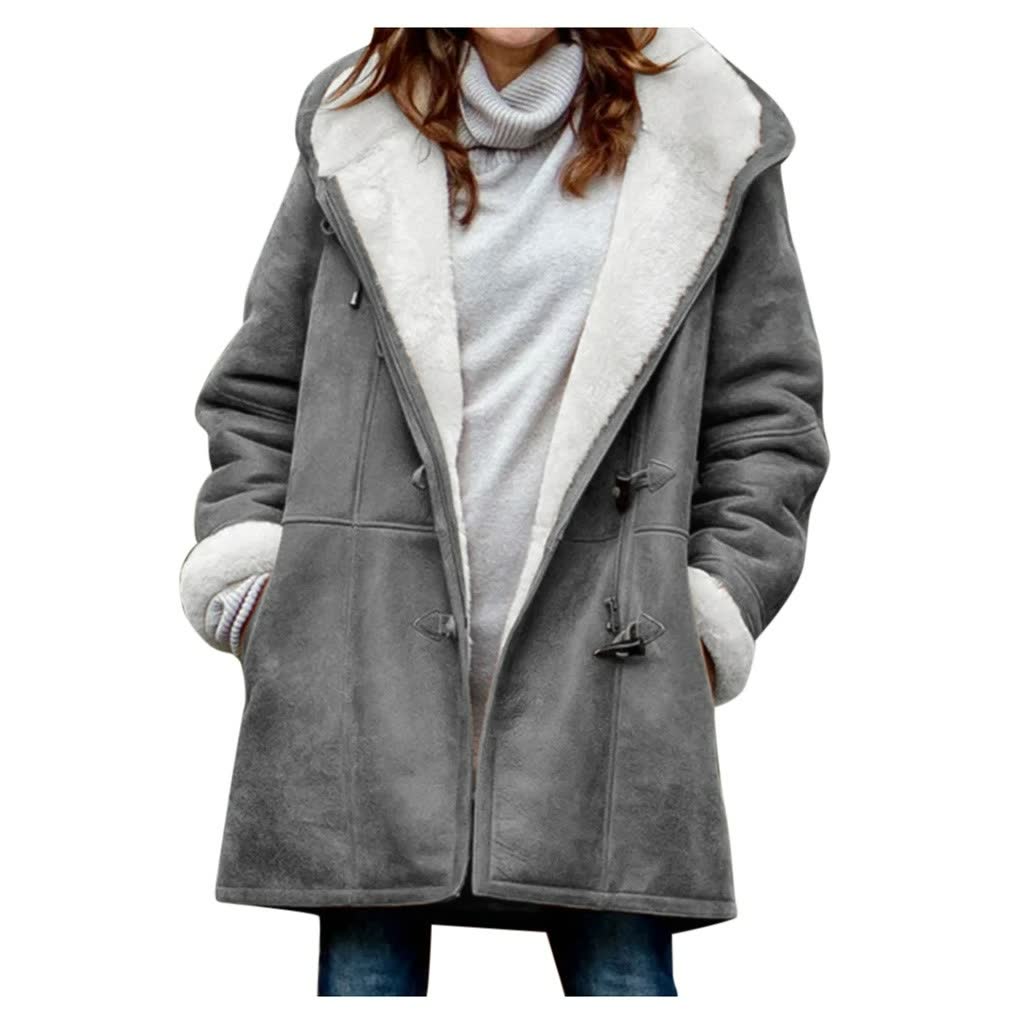 Water-Repellent Rain Jacket for Women | Insulated | Gray