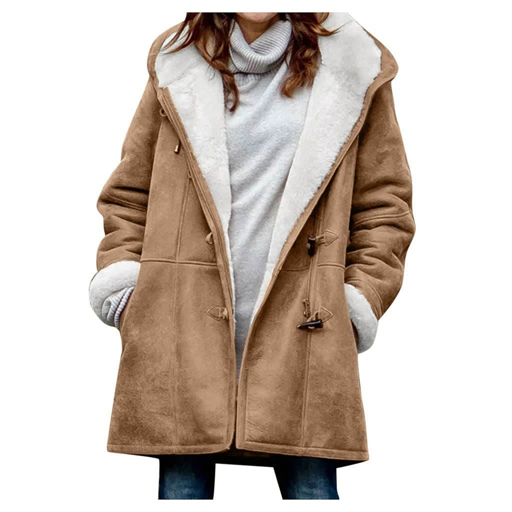Water-Repellent Rain Jacket for Women | Insulated | Khaki