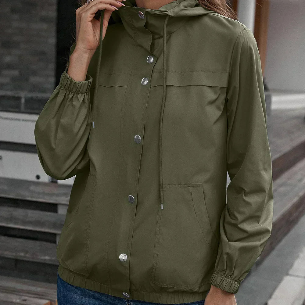 Water-Resistant Trench Coat for Women | Regular Fit 3