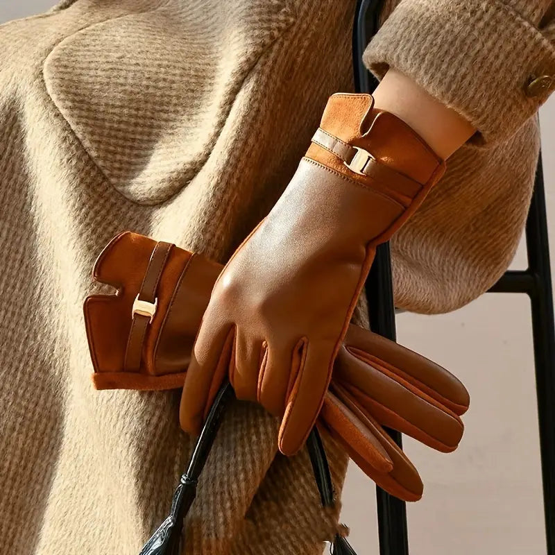 Waterproof Gloves for Women | Winter Ready | Coffee