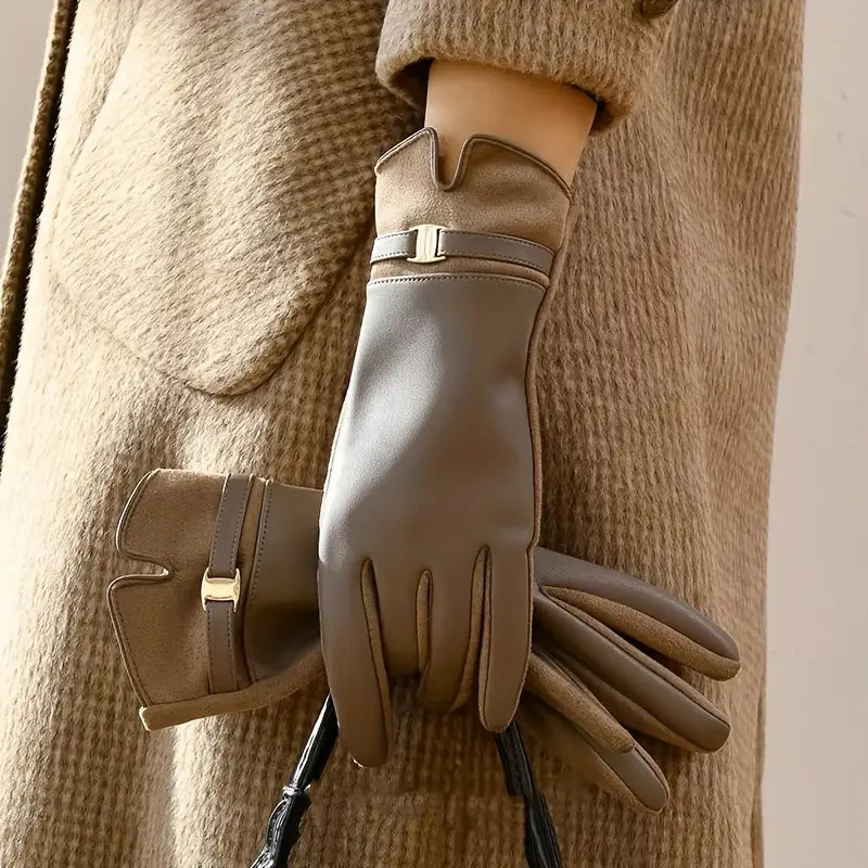 Waterproof Gloves for Women | Winter Ready | Khaki