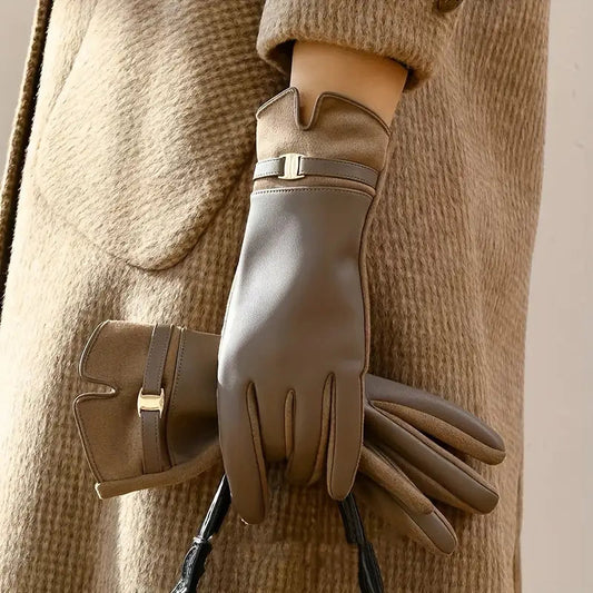 Waterproof Gloves for Women | Winter Ready | Khaki