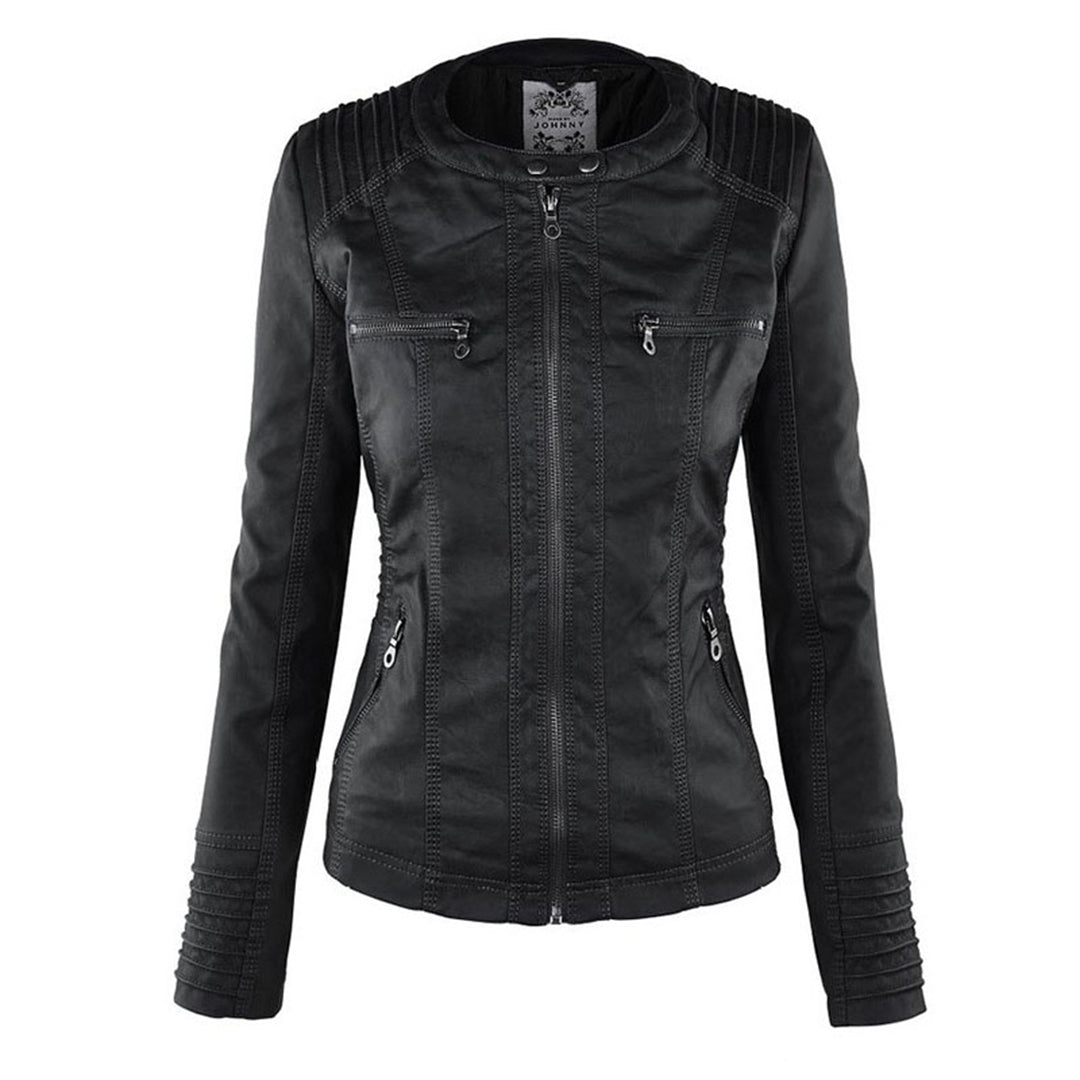 Waterproof Hooded Jacket for Women | Weather-Resistant | Black1