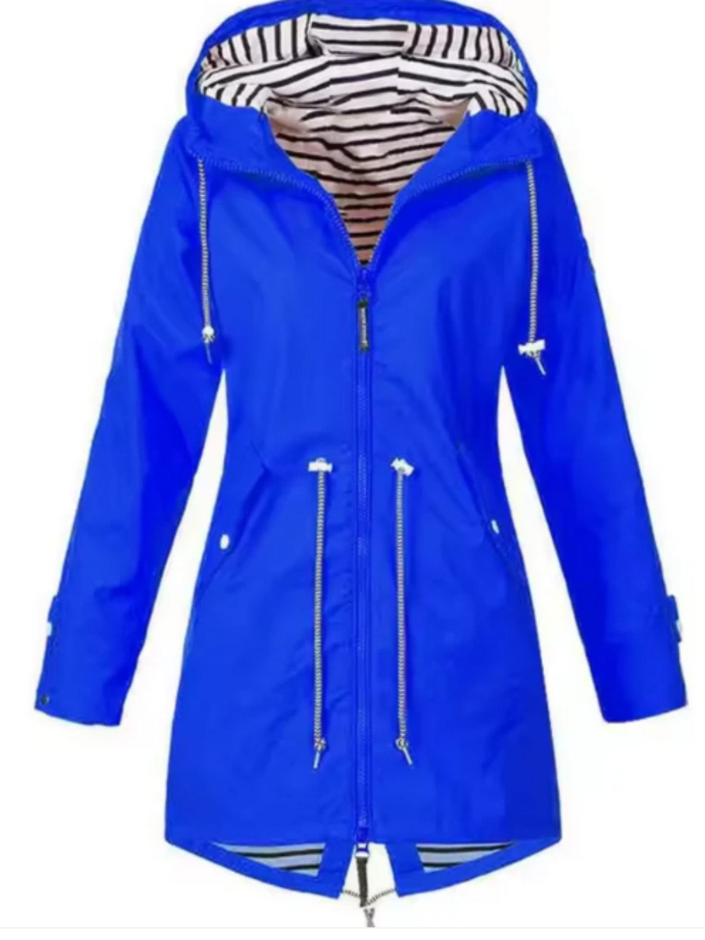 Waterproof Jacket for Women | Hooded, Feminine Fit | Blue