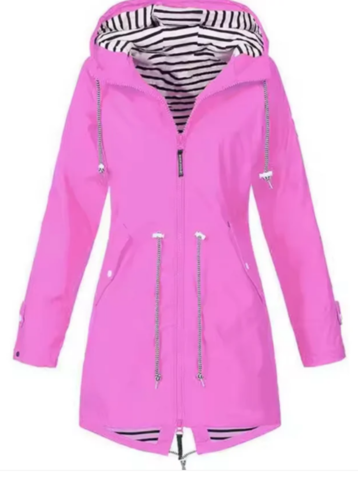Waterproof Jacket for Women | Hooded, Feminine Fit | Pink