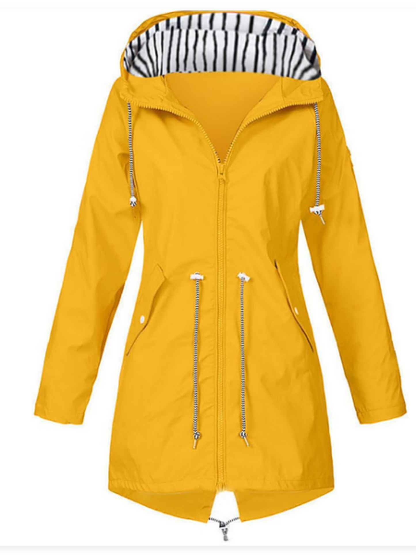 Waterproof Jacket for Women | Hooded, Feminine Fit | Yellow