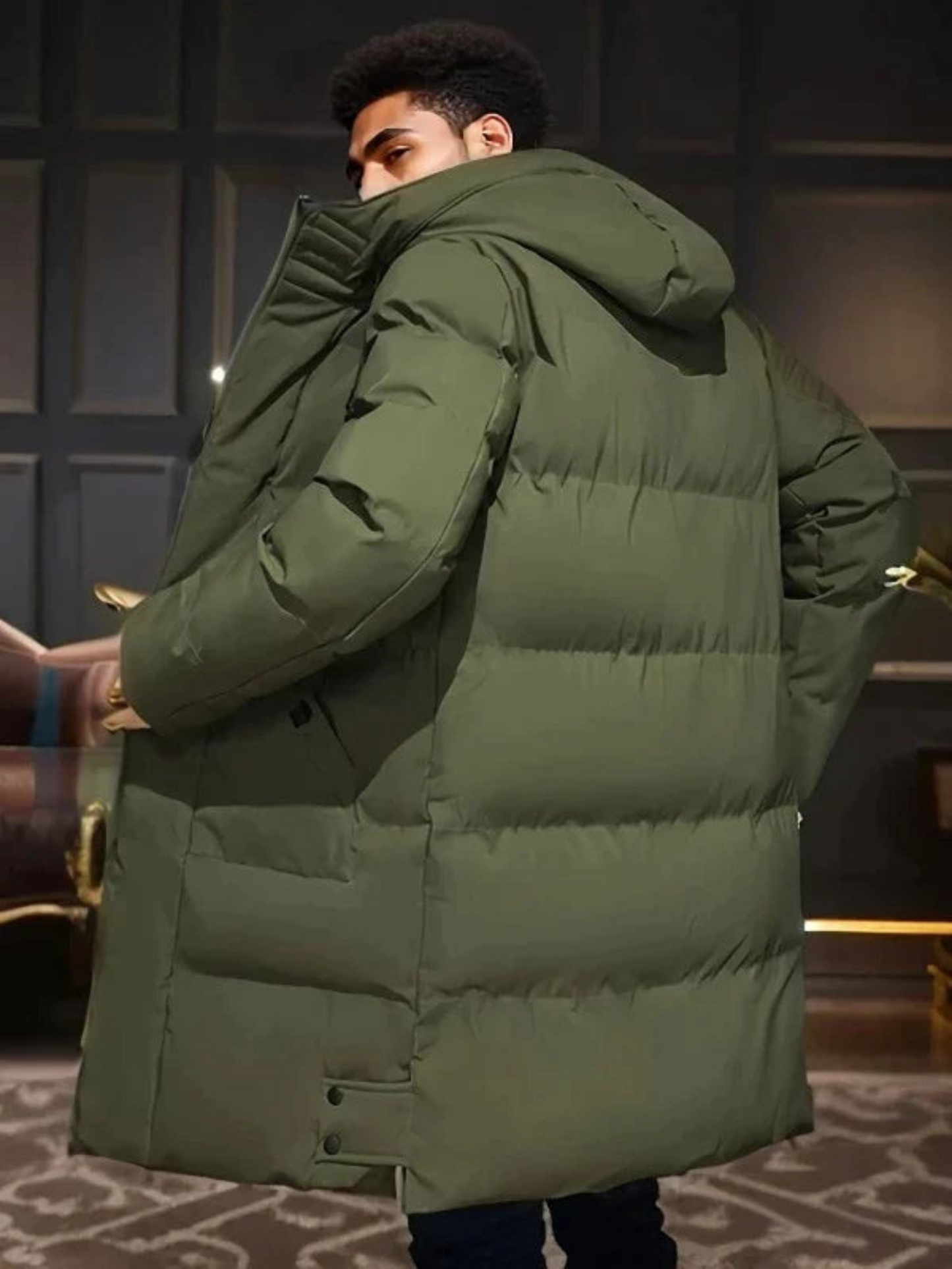 Waterproof Parka Jacket for Men | Winter | Dark Green1