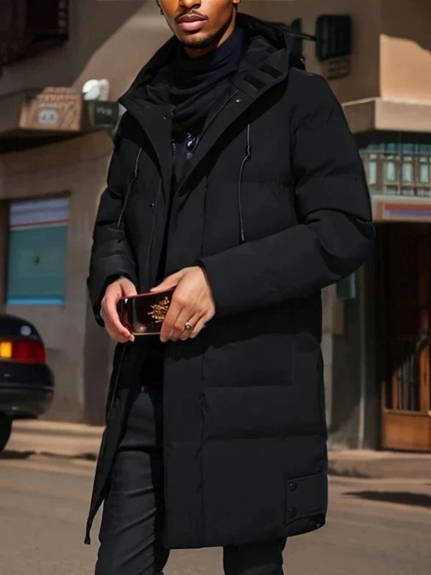 Waterproof Parka Jacket for Men | Winter | black