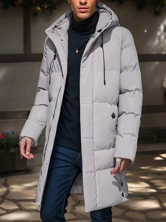 Waterproof Puffer Jacket for Men | Winter Essential | Gray