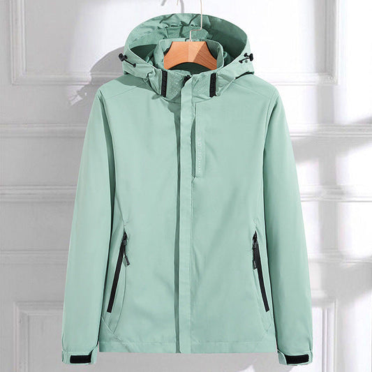 Waterproof Rain Jacket for Women | Adjustable Fit | Mint Green