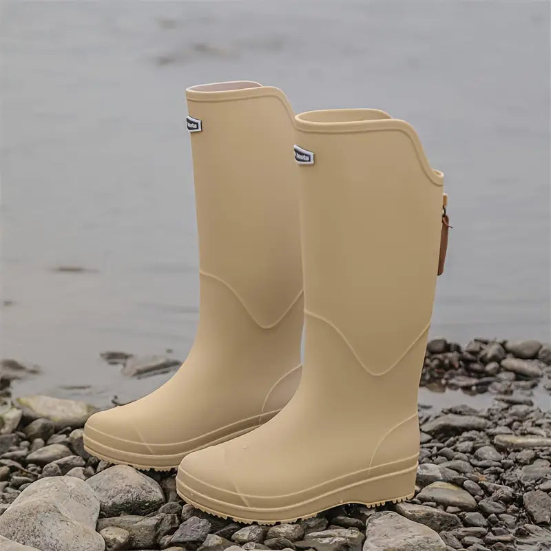 Waterproof Rubber Boots for Women | Lightweight | Beige