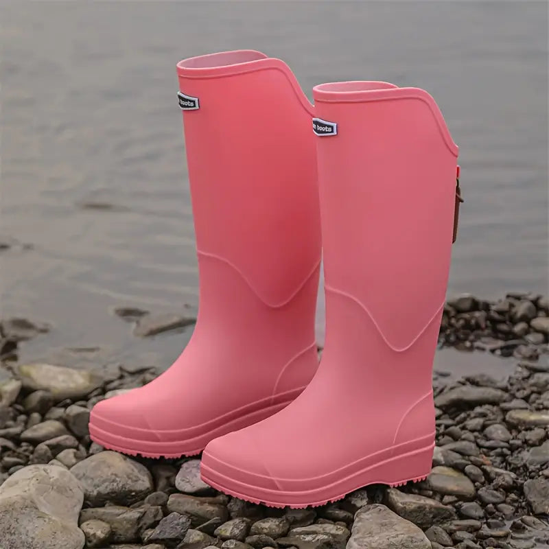Waterproof Rubber Boots for Women | Lightweight | Pink