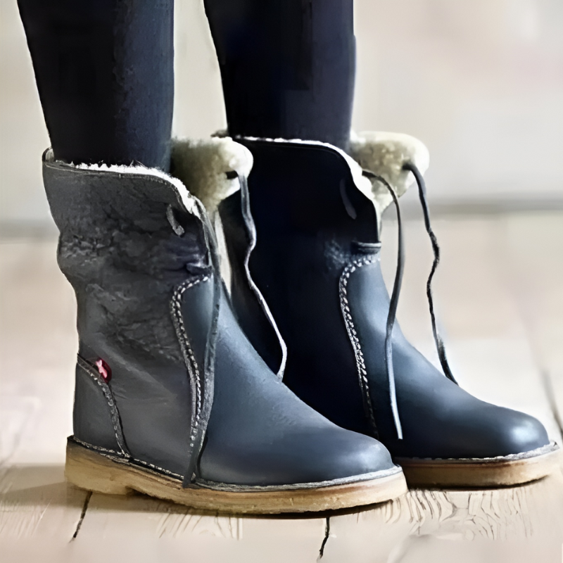 Waterproof Winter Boots for Women  | Warm Wool Lining | Black