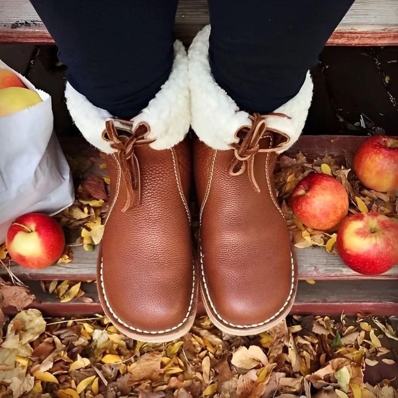 Waterproof Winter Boots for Women  | Warm Wool Lining | Light Brown