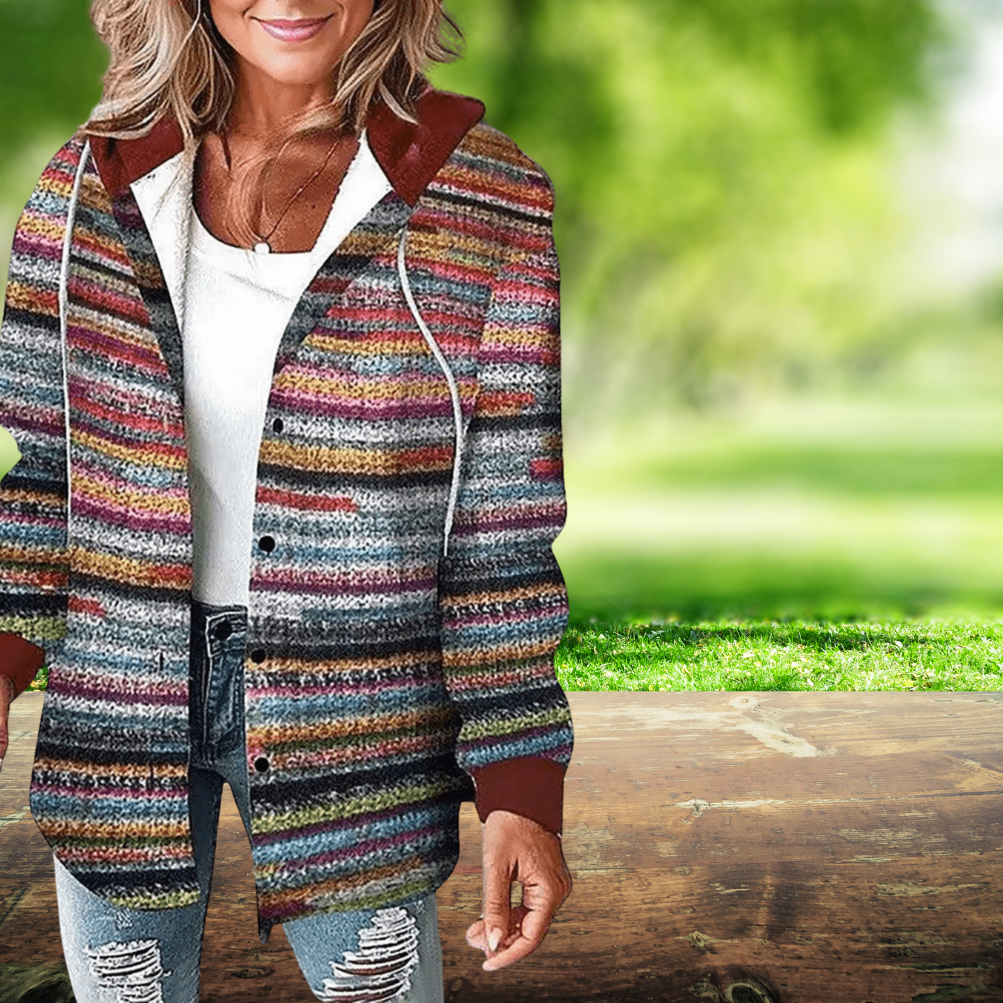Windproof Women's Jacket in High-Quality Polyester with Long Sleeves | Multicolor