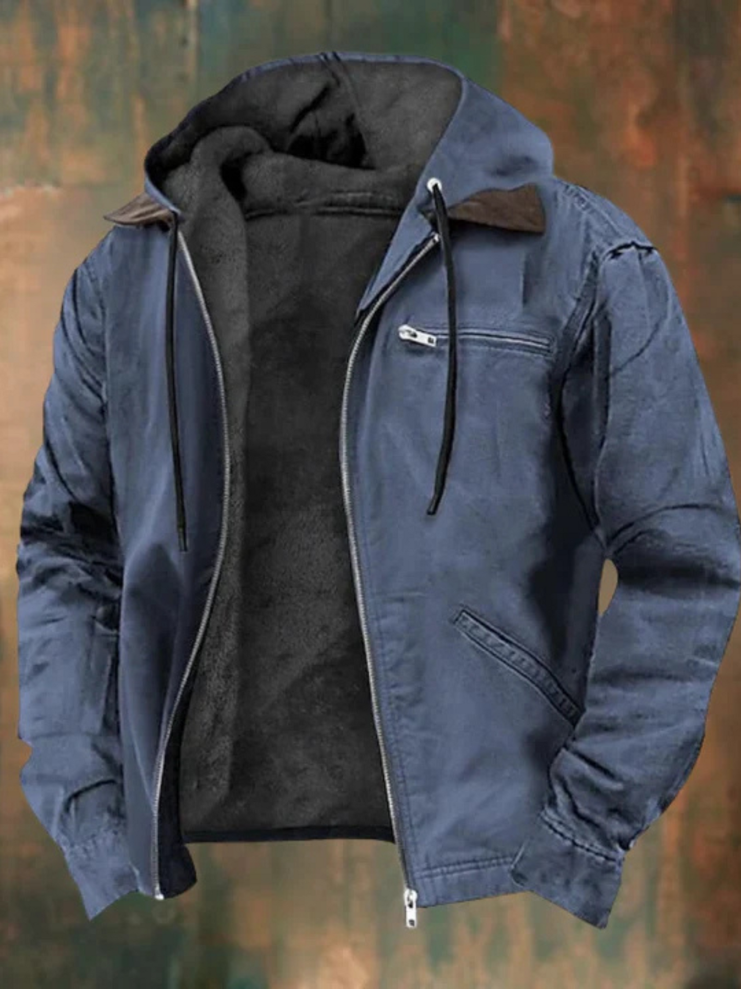 Winter Bomber Jacket for Men | Insulated | Blue
