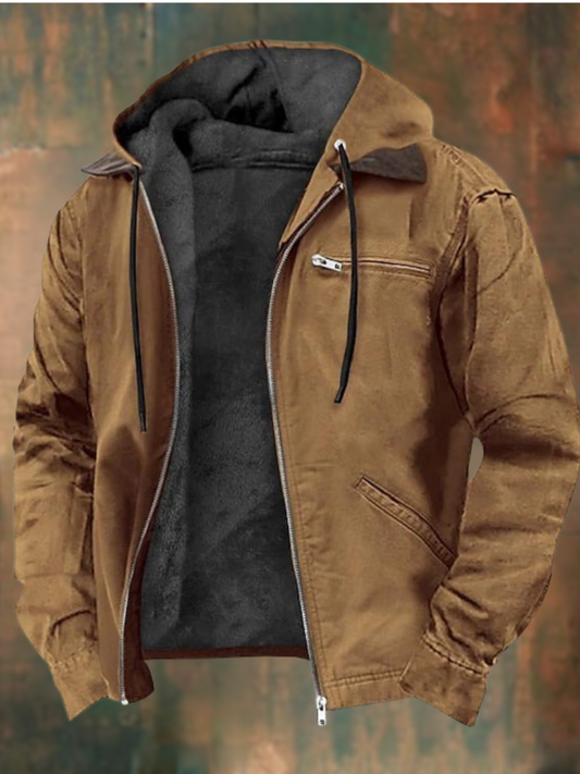 Winter Bomber Jacket for Men | Insulated | Brown