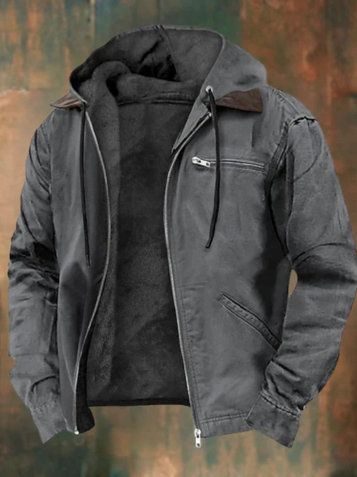 Winter Bomber Jacket for Men | Insulated | Gray