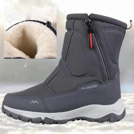 Winter Boots for Men & Women | Insulated, Waterproof | Gray