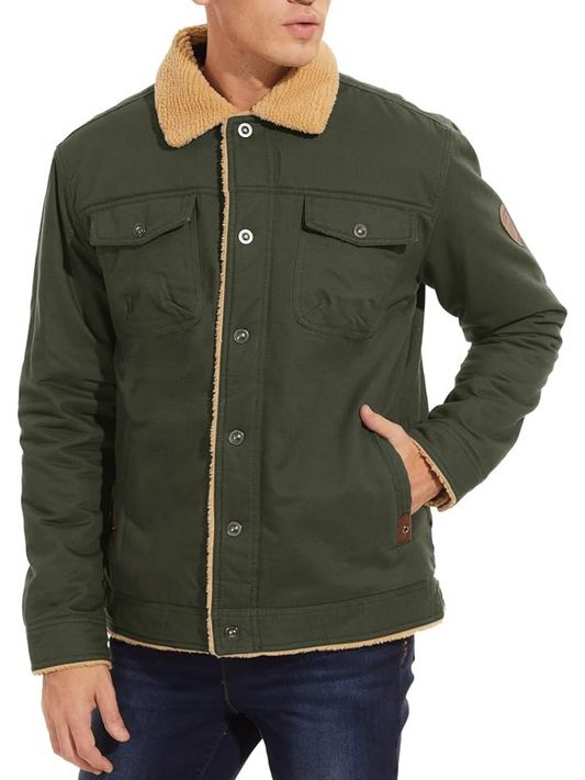 Winter Coat for Men | Classic Cut | Green