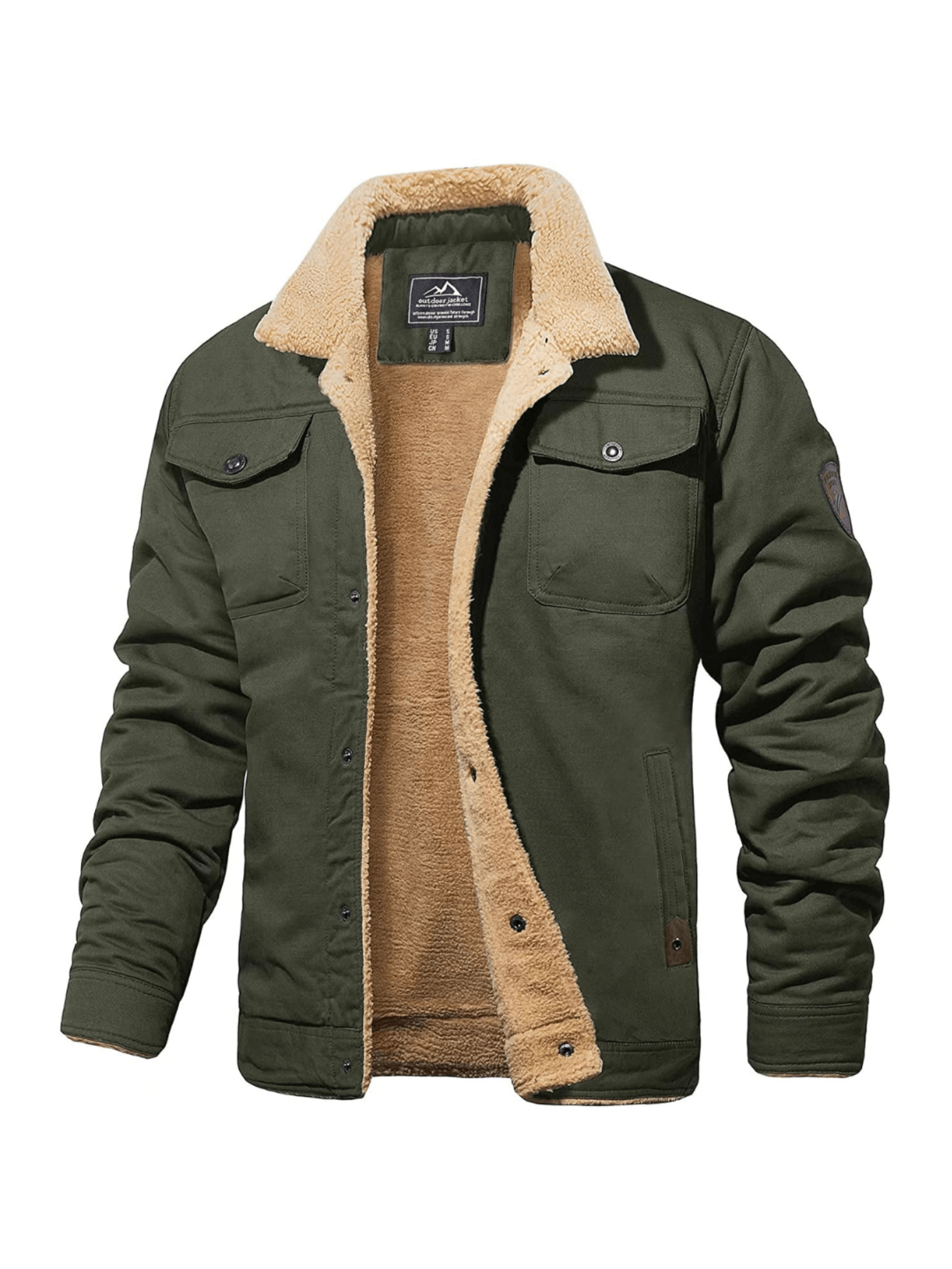 Winter Coat for Men | Classic Cut | Green 2